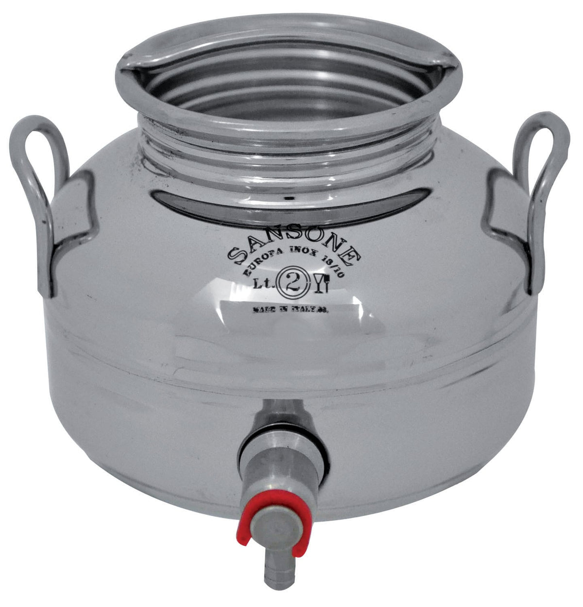 Ricambio / accessorio: bidoni contenitori inox per olio con supporto Sansone