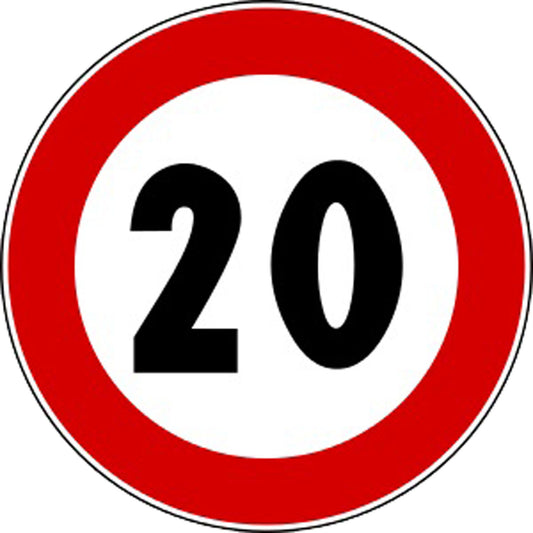 Segnali Limite di Velocita' – 20 KM/H