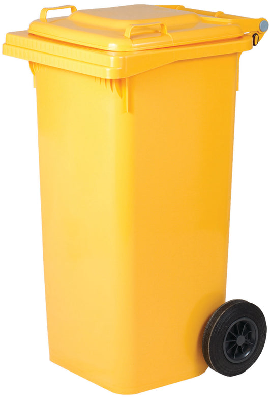Bidoni Quadri con ruote 240 L – Gialli