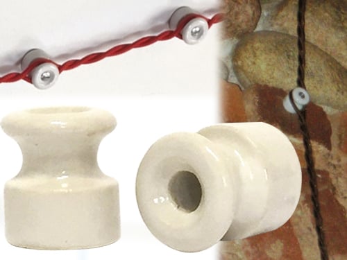 Isolatore porcellana Ø 18 blister da 6 pezzi – cod. 40406 – Default Title