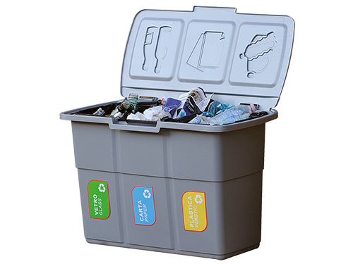 Pattumiere Ecopat 3 Scomparti 25 L – cod. 433 – Default Title