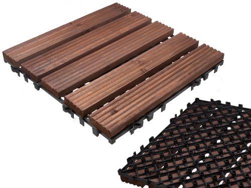 Parquet Patio con supporto plastica 32 × 32 × 2,6 cm – Default Title