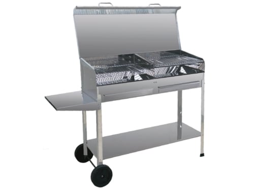 Barbecue Achille INOX – 100 × 40 × 90 cmH