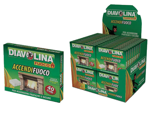 Diavolina accendifuoco40 Cubi Display Banco – Default Title