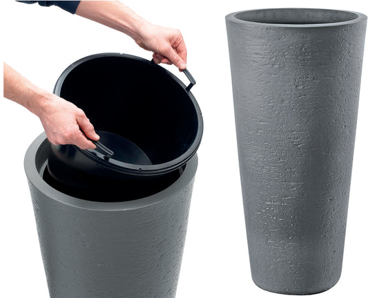 Vasi Tirso Plus – Grigio HL.78 cm. Ø 40