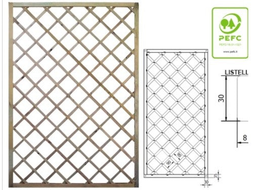 Pannelli Grigliati Impregnati – 60X180