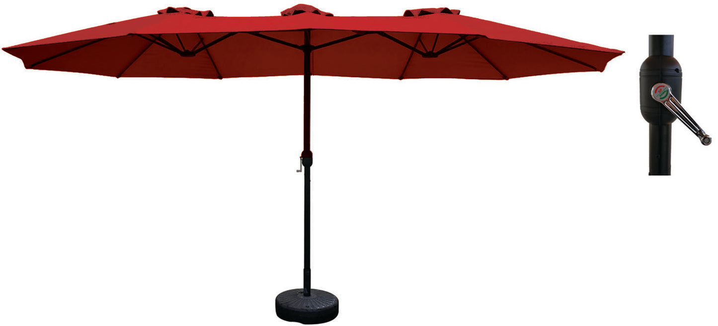 Ombrelloni alluminio Twin – Bordeaux