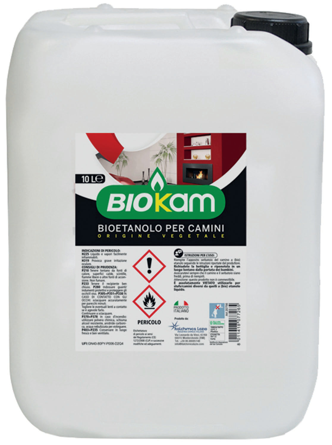Bioetanolo Biokam per biocamini – 10 L