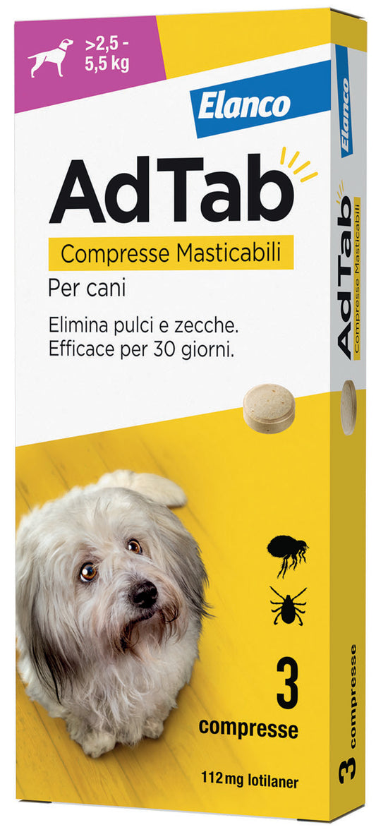 Compresse Adtab Cani confezione da 3 pezzi – 2,5-5,5 kg