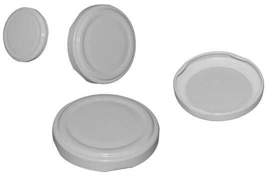 Tappi Vasi Vetro – Bianco confezione da 100 pezzi 53 mm