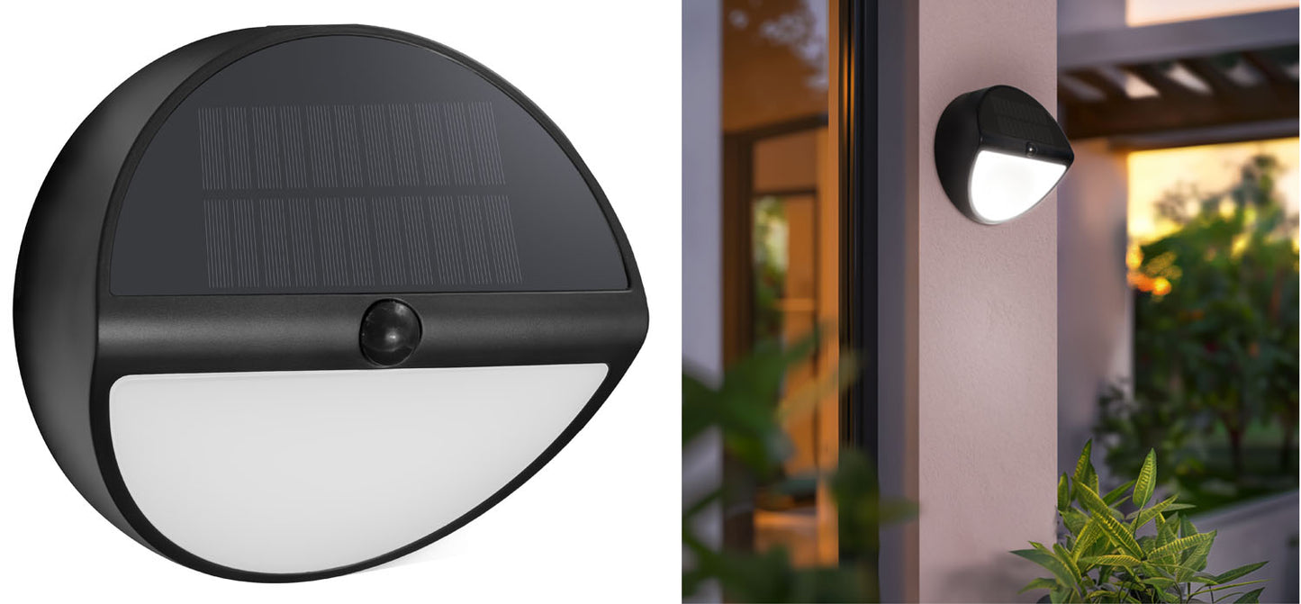 Plafoniere LED Solari Aura Tonda 5W – Nero