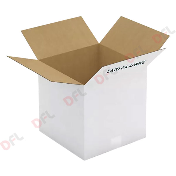 Scatola per latte olio in cartone — per 4 latte da 5 lt - cm 30,5 x 25 x h.31