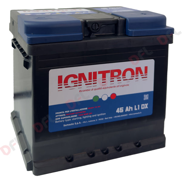 Batteria per auto 'IGNITRON TRADITIONAL' — 45 AH - mm 207 x 175 x 190
