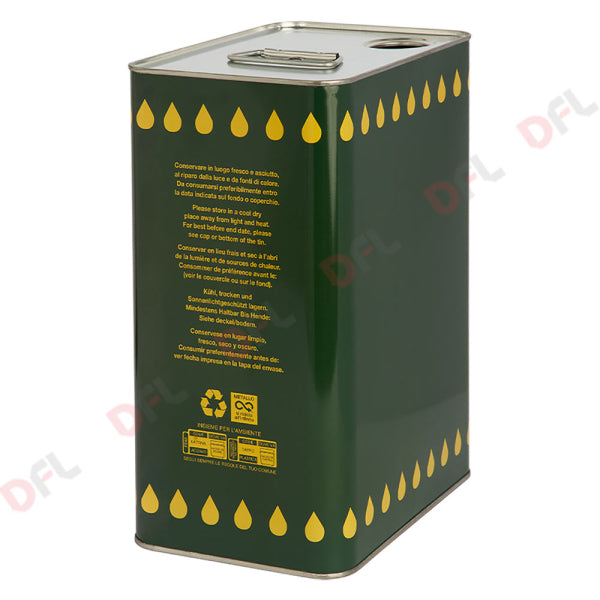 Latta per olio in lamiera Asa Italia — Lt. 10 - foro Ø 42 mm (manico in plastica)