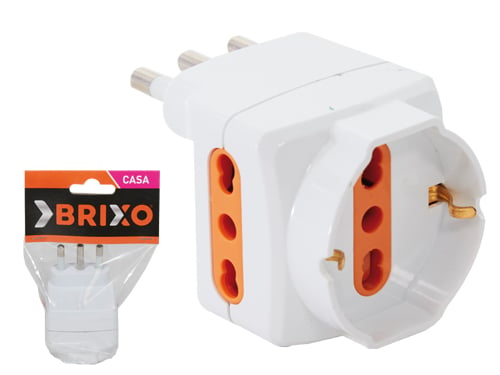 Adattatori Triplici Brixo 10/16A 2P.TI – Default Title