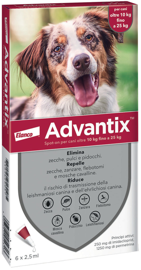 Advantix Cani 10-25 kg confezione da 6 pezzi – cod. 90204441 – Default Title