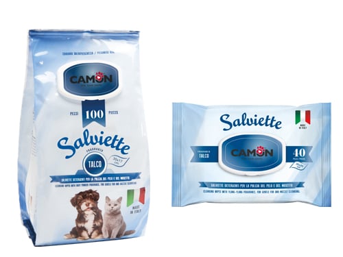 Salviette Camon – Talco Cani&gatti 100 pezzi