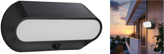 Plafoniere LED Solari Aura Ovale 5W – Nero