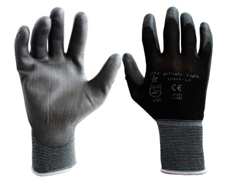 Guanti Palmo rivestito pu Nero – Tg.s C/CAV. G104N