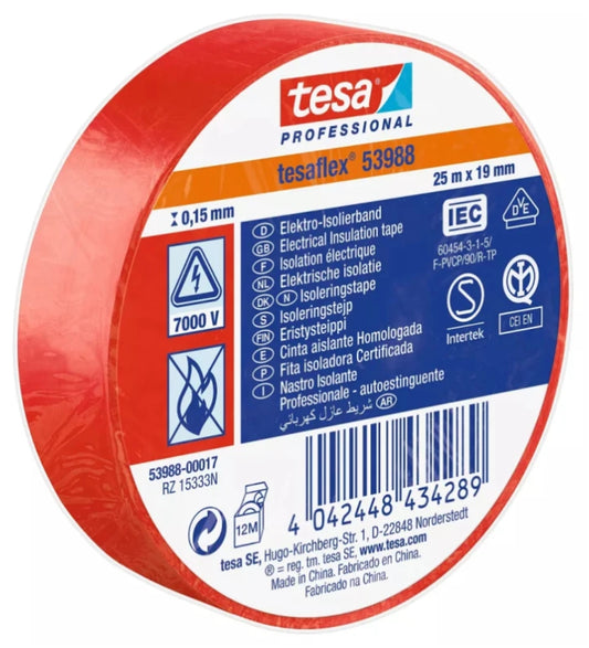 Nastri Isol. Tesa Rosso Imq 10 × 1,5 mCM – Default Title