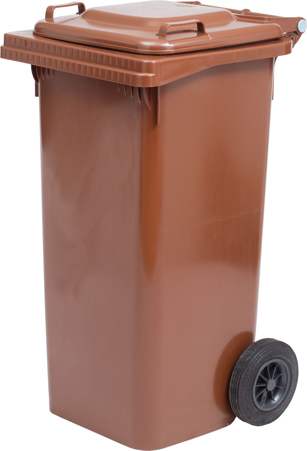 Bidoni Quadri con ruote 120 L – Marroni
