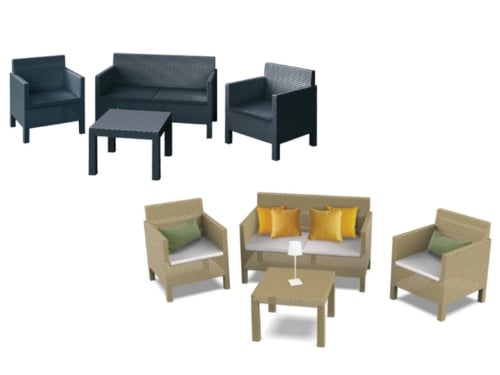 Set Rattan Penelope Antracite – cod. 111 – Default Title