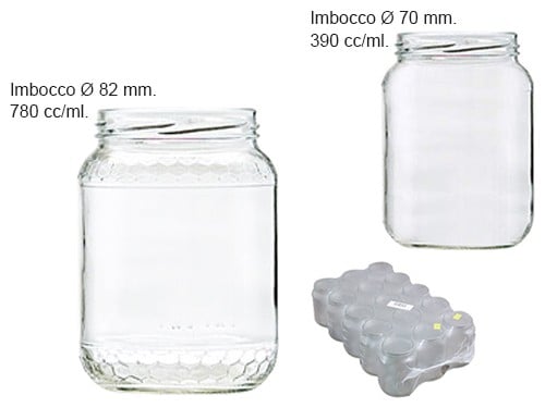Vasi Vetro Miele – IMBOCC.D82 CC780 confezione da 12 pezzi