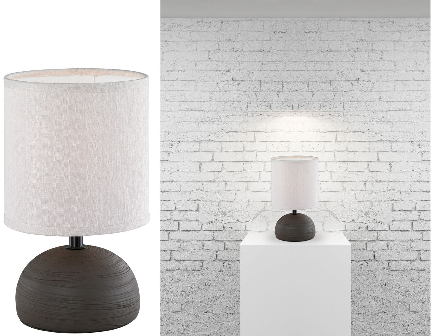 Lampade D/TAVOLO Trio Luci Base – Marrone