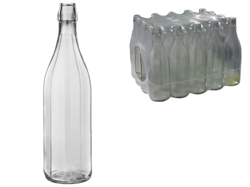 Bottiglie Vetro Costolata 1 L. confezione da 20 pezzi – Default Title