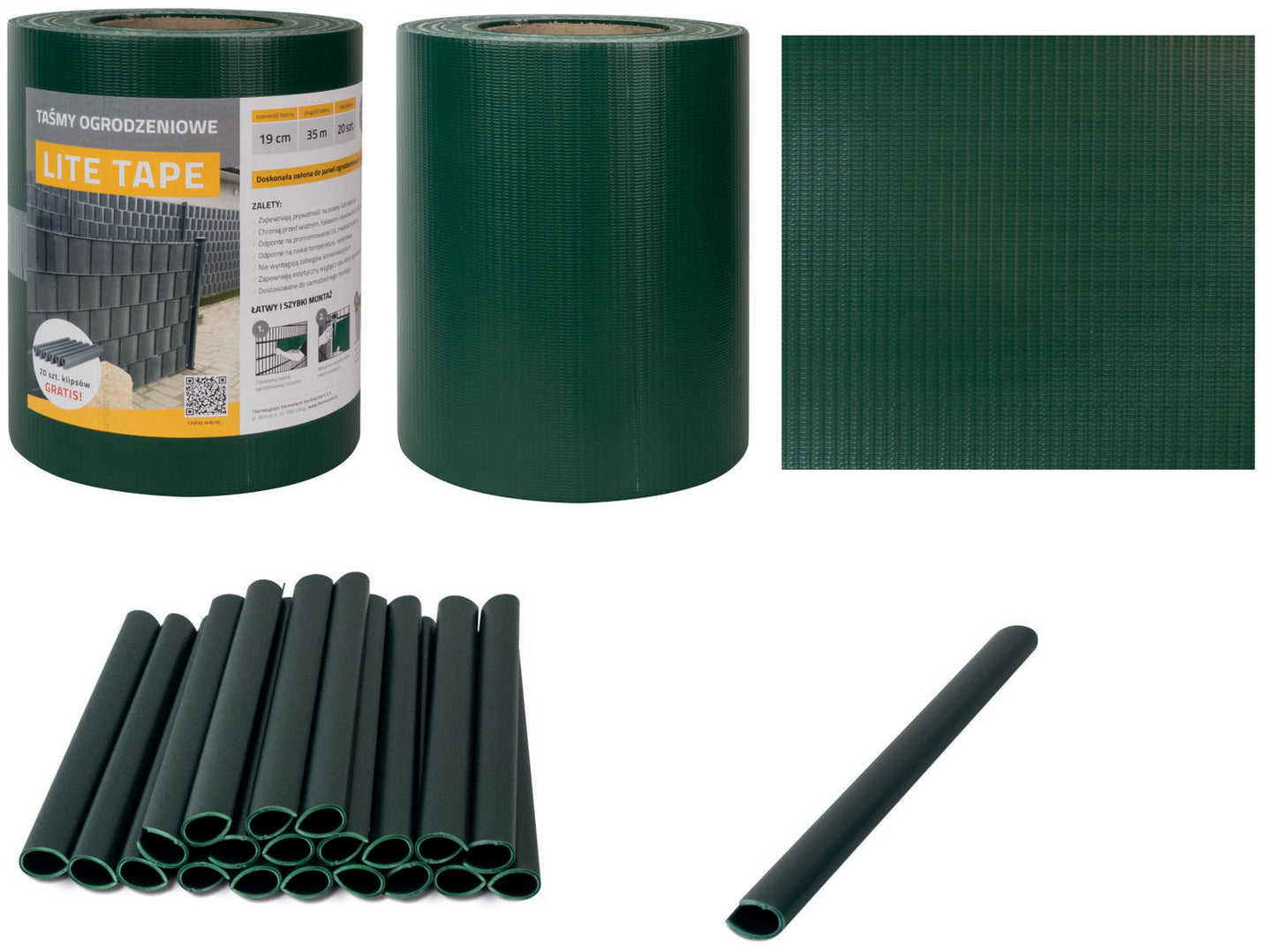 Fasce Stuoia Frangivista PVC 35 m – Verde