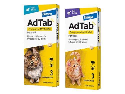 Compresse Adtab Gatti confezione da 3 pezzi – <2 kg