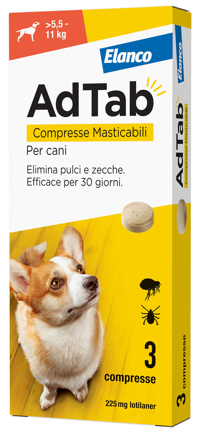 Compresse Adtab Cani confezione da 3 pezzi – 5,5-11 kg