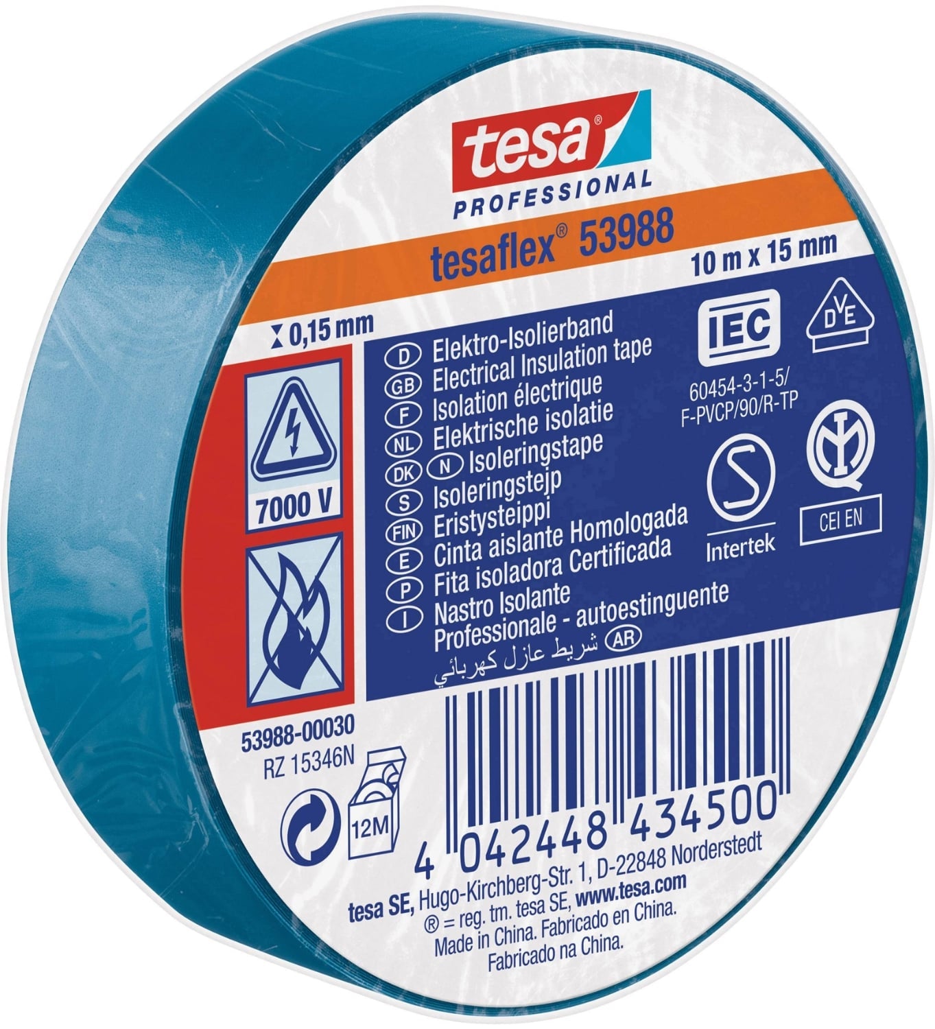 Nastri Isol. Tesa Blu Imq 25 × 1,9 mCM – Default Title