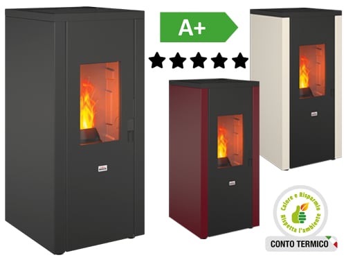 Stufe Pellet Queen 77EVO 5.0 – Bianca
