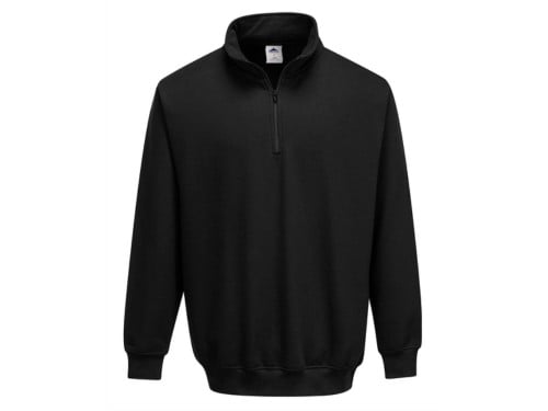 Felpe Portwest Sorrento Collo Zip Nero – Tg.m