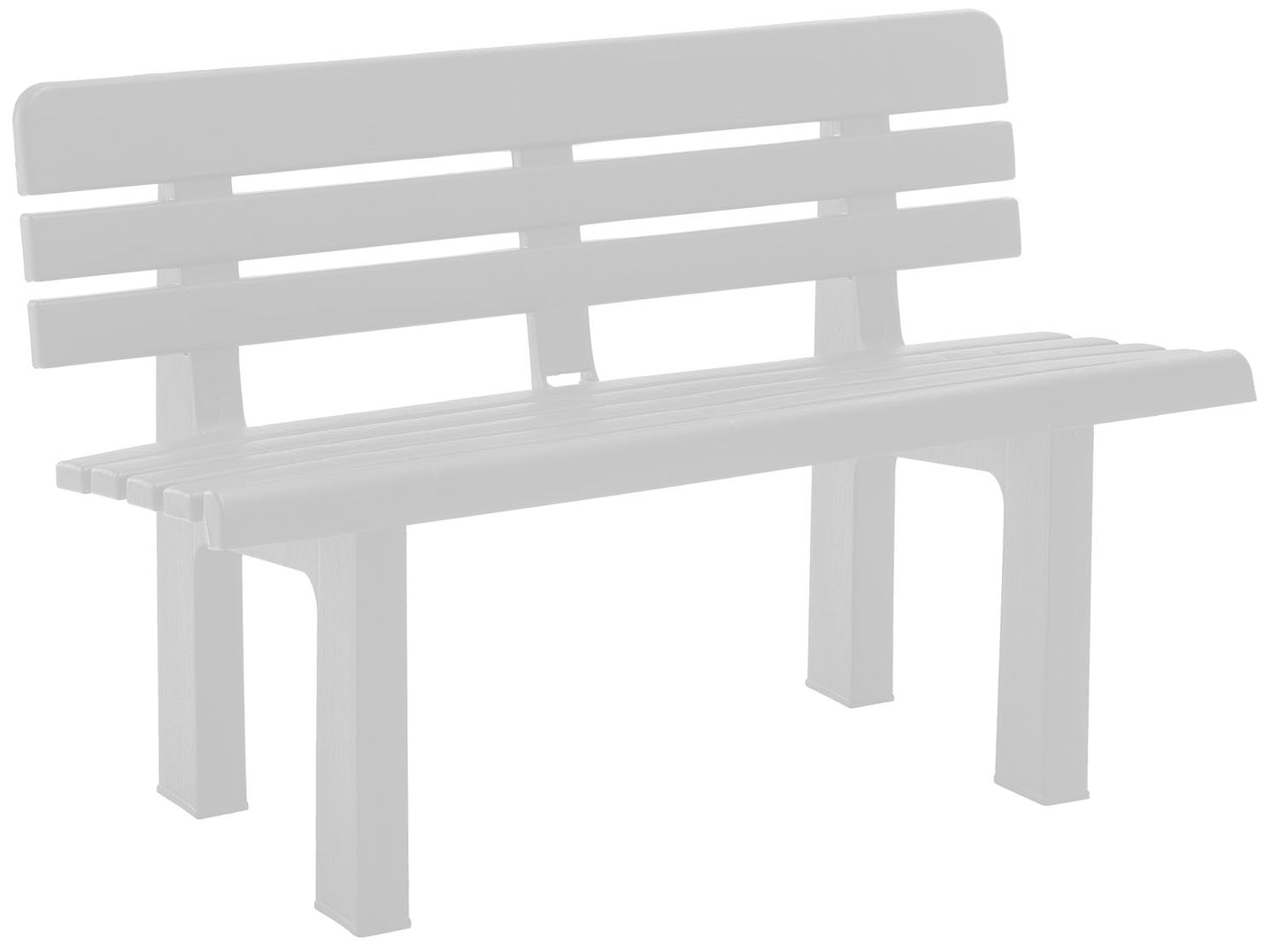 Panchine Resina Genziana – Bianche