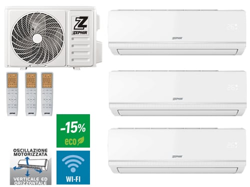 Climatizzatori Zephir Ztrio 9+9+12 Wifi – Default Title