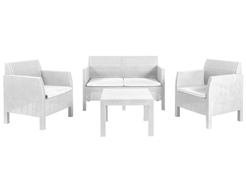 Set Rattan Matilde 4P Bianco – cod. 114 – Default Title