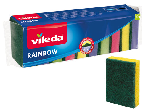 Vileda Spugnetta Rainbow confezione da 10 pezzi-173849 – Default Title
