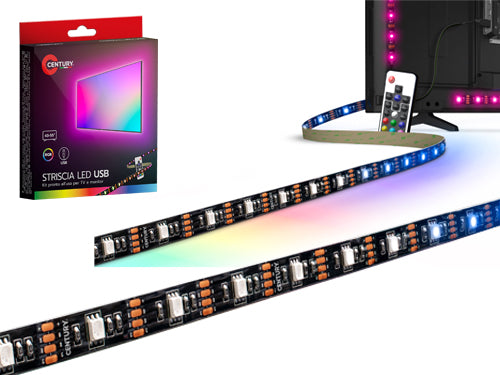 Luci LED Strisce Ad. 3 m USB Rgb – Default Title