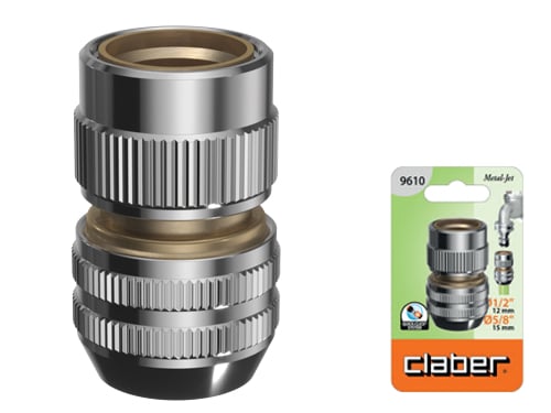 Raccordi porta gomma senza aquastop Metal Jet Claber 9610