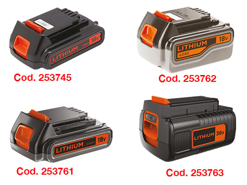 Batterie 18V e 36V B+D BL