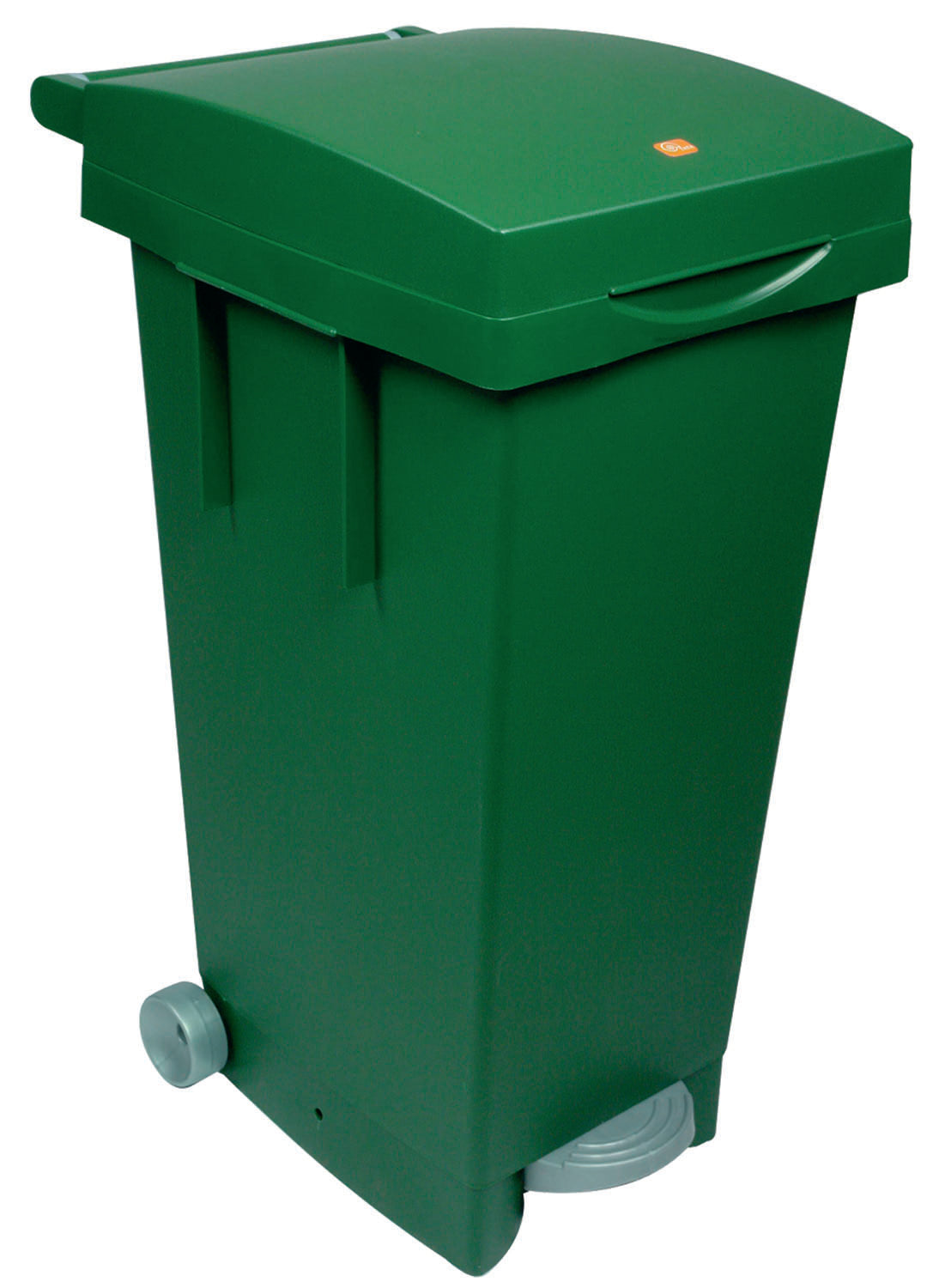 Bidoni Quadri con ruot.+PEDAL.80 L – Verdi