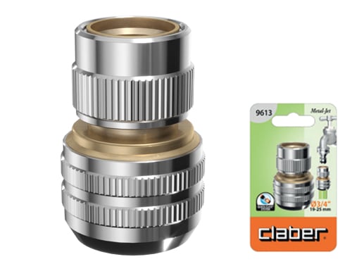 Raccordi porta gomma senza aquastop Metal Jet Claber 9613
