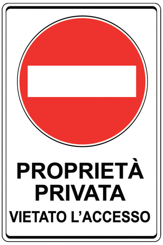 Cartelli Proprieta'privata Viet.acciaio. – Default Title