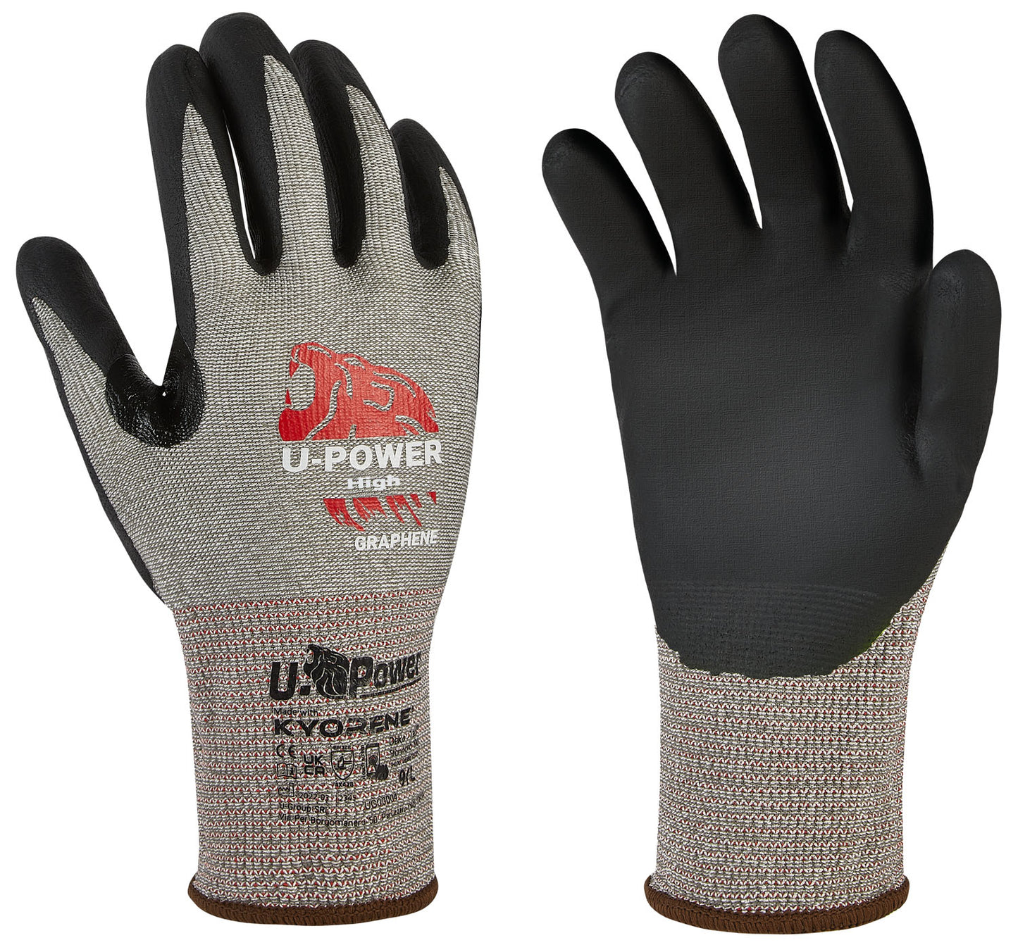 Guanti U-power High GRIGIO/NERO – M