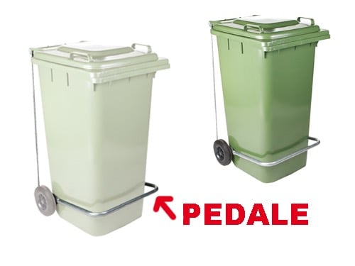 Pedali per bidoni con ruote – 240 L -P140206