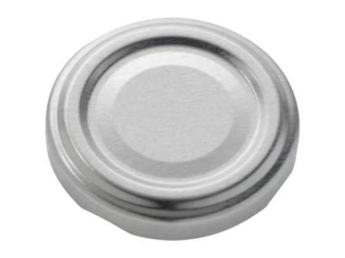 Tappi Vasi Vetro Argento – confezione da 100 pezzi. 38 mm