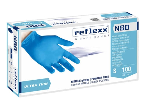 Guanti Nitrile N80B confezione da 100 pezzi – Tg.s