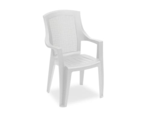 Sedie Resina Trama Schie.alto – Bianco